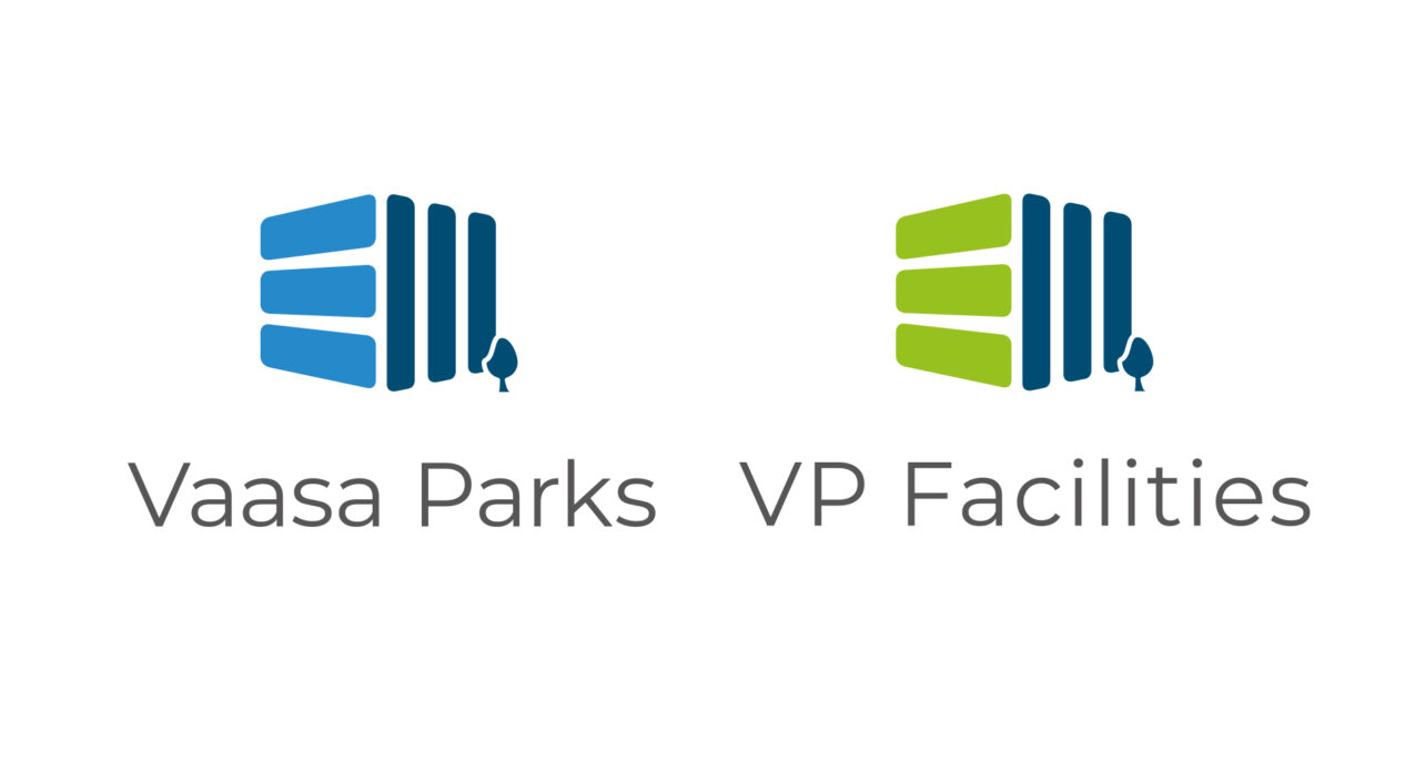 Vaasa Parks ja VP Facilities logot vierekkäin